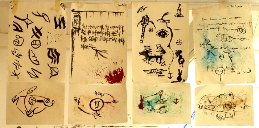 four distinct languages, side by side,