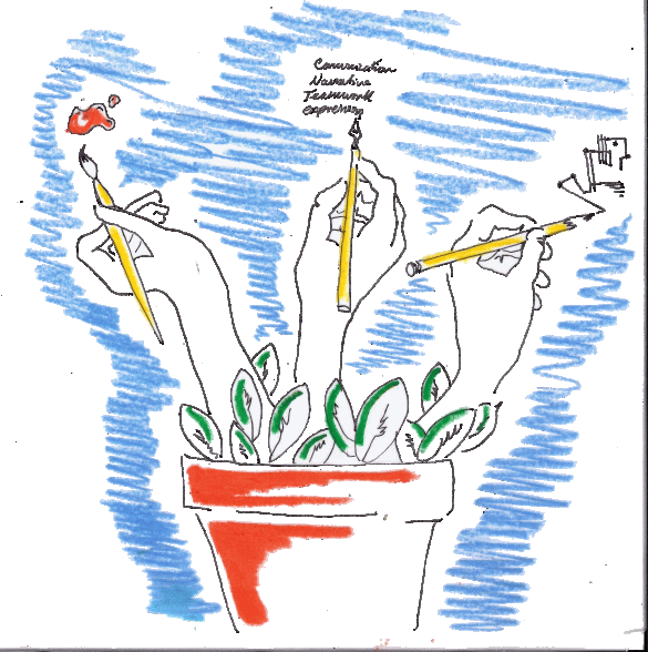 HANDS-STAR-TRUST-ART-DAY-POSTER