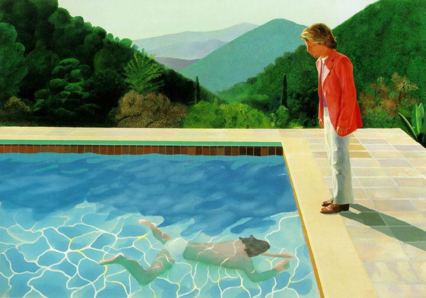 DavidHockney-PortraitofanArtistPoolwithTwoFigures. - light
